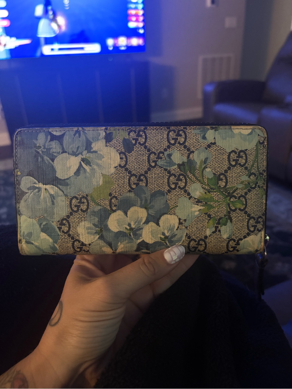 Gucci Bloom Wallet- Blue